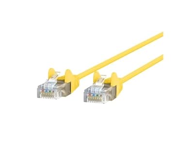 BELKIN CAT6 Slim 28AWG CABLE-YELLOW-12FT