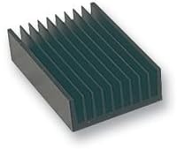 Heat Sink, Extruded Range - 4, Black Anodized, Extrusions, High Power, 0.53 Â°C/W, 40 mm, 160 mm