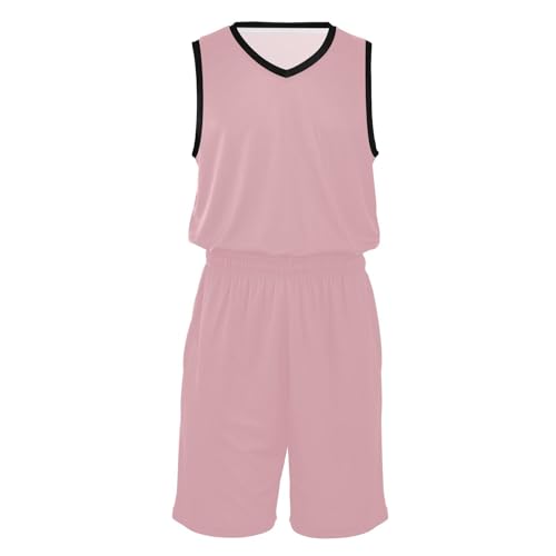 Maillot de basket rose GuoChe avec short ample pour éviter la transpiration excessive