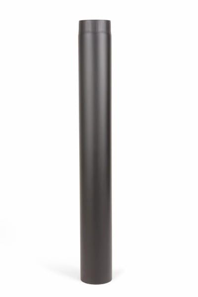 Fumio Ofenrohr Kaminrohr Rohrbogen Wandrosette Wandmuffe 2mm Ø150mm (Ofenrohr 100cm)
