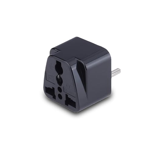 Image of MX Europe Travel Adapter, India to Russia, Europe, Turkey, Italy, China & More Conversion Plug - Type C Travel Adapter - Perfect for Laptop, Camera Charger and More Pack of 3