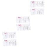 FOMIYES 6 Boxen Fingernagel-Set Heimwerkzeuge Nagelkunst-Set Nagelwerkzeuge Pediküre-Set Nagelhaut-Nagelbohrer Bohrer Für Nägel Weißes Nagelschleifkopf-Set Erdtöne