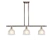 Innovations 516-3I-AC-G411-LED Dayton 3 Island Light Part of The Ballston Collection, Antique Copper