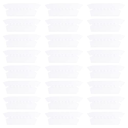 100 Etiquetas de Archivo Transparentes Mobestech con Papel de PVC Fácil de Leer