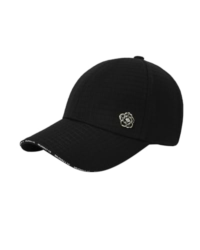 Gorra de béisbol para mujer con emblema de flor miniatura 1