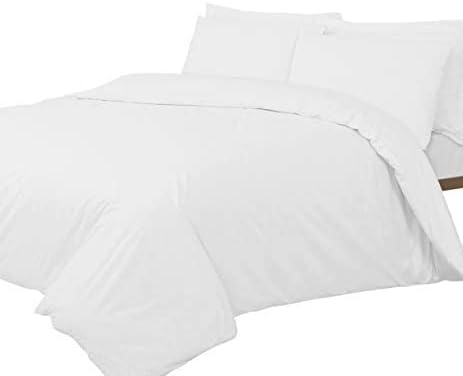 Linen Zone 400 Thread Egyptian Cotton, 2 King Size Standard Pillow Cases - White