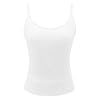 Generisch 2025 Women's Basic Tank Tops with Double Lined Neck, Adjustable Tank Top, Sleeveless, for Summer, Crop Top Women, White, XS #4