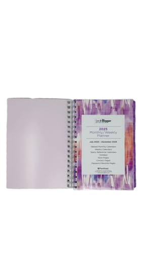 PlanAhead See It Bigger July 2024 - December 2025 Academic Monthly/Weekly Planner, 6-7/8” x 9-1/8” / Medium Size (Floral) - Thumbnail 3