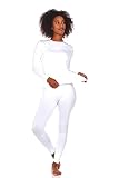 Thermajane Long Johns Thermal Underwear for Women Fleece Lined Base Layer Pajama Set Cold Weather (X