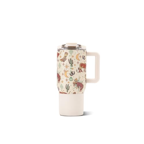 HydroJug Coffee Traveler 20oz Ceramic-Lined Mug with Handle, Rodeo