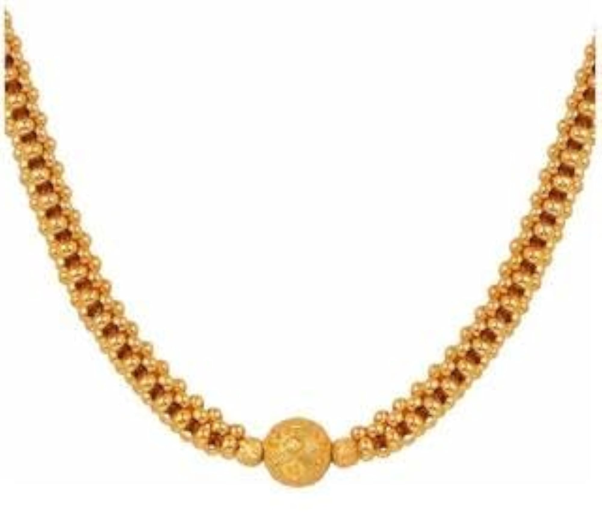 Traditional Maharashtrian Kolhapuri Thushi Mangalsutra Pendant Necklace Set
