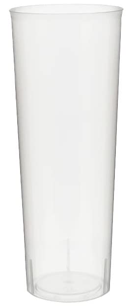 ACESA - Pack Vasos de Tubo Plástico - Reciclables y Ecológico - Perfectos para Fiestas, Cumpleaños, Navidad y Cualquier Evento - 300ml (100)