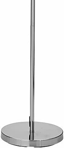 wilko Chrome Angled Floor lamp, Sliver Color Metal Floor Bright Light lamp with Contemporary Touch, h150 x Dia 23cm