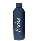 Cocholate | Botella térmica agua acero inoxidable personalizada láser | Sin BPA | Mantiene 24H Frio / 12H Calor | Isotérmica y Hermética - Doble Pared al Vacío a Prueba de Fugas | 500ml (Azul)