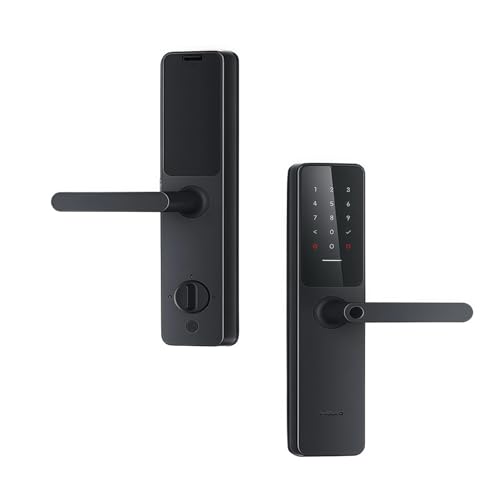 Gcbhfjrcyz Gcbhfjrcyz Serrure De Porte Intelligente A100 Pro Zigbee Bluetooth 5.0, Déverrouillage par Empreinte Digitale, Compatible avec Apple HomeKit Et Home(40-80mm)