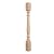 Ekena Millwork COL03X03X35LECH Legacy Tapered Cabinet Column (Top Block: 6 7/8", Bottom Block: 6 7/8"), 3 3/4"W x 3 3/4"D x 35 1/2"H, Cherry