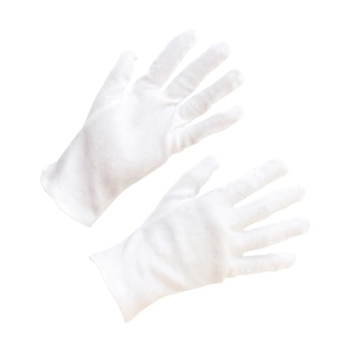 Guantes de algodón con protección antideslizante para manipular joyas con seguridad