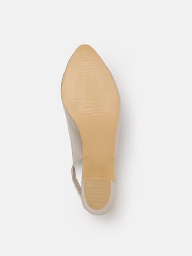 Image of Marc Loire Women's Pointed Toe Block Heel Pumps Shoes for Party, Office and Formal Occasions