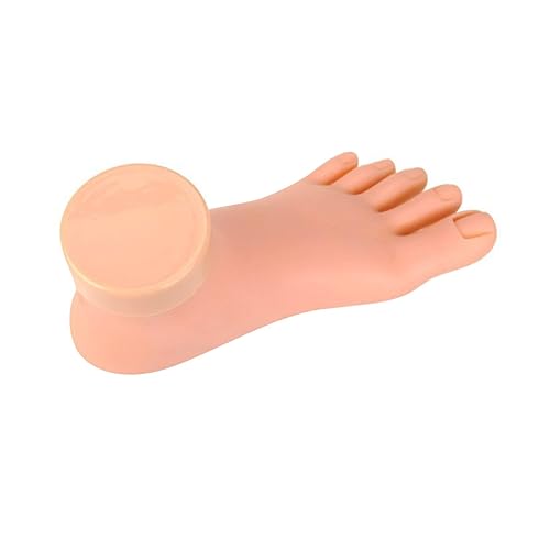 ASAKKURA シーシープラスチック製ネイルアート練習用足型模型 マニキュアトレーニングツール 軽量で耐久性のあるデザイン 物に近い感触でスカルプチュアネイル練習に