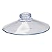 YSJJZRL Mushroom Type Suction Cup Plastic Transparent Suction Cup Pads Without Hooks for Home,Tile, Glass, Mirrors (10 Pcs,65mm)