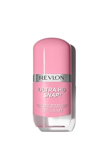 REVLON Vernis à ongles, Ultra HD Snap, 100 pourcent vegan, 78 pourcent d'ingrédients d'origine naturelle, formule intense, brillante et fortifiante, N°008 Damsel in a Dress, 8 ml