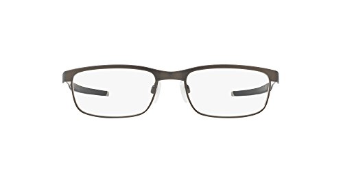Image of Oakley mens Ox3222 Steel Plate Rectangular Prescription Eyewear Frames