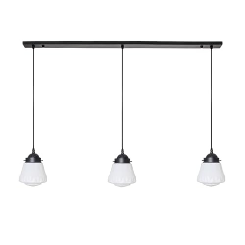 Moonlight de Art Deco Trade : 3 lampes sur poutre pour grande table