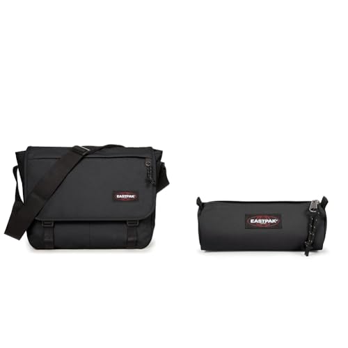 EASTPAK Delegate + Borsa a Tracolla, 27 L - Black (Nero) & BENCHMARK SINGLE Astuccio, 27 L - Black (Nero)