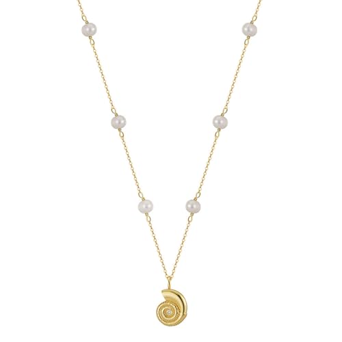 Cadeaux d'anniversaire pour femme : offrez ce collier perles et conque