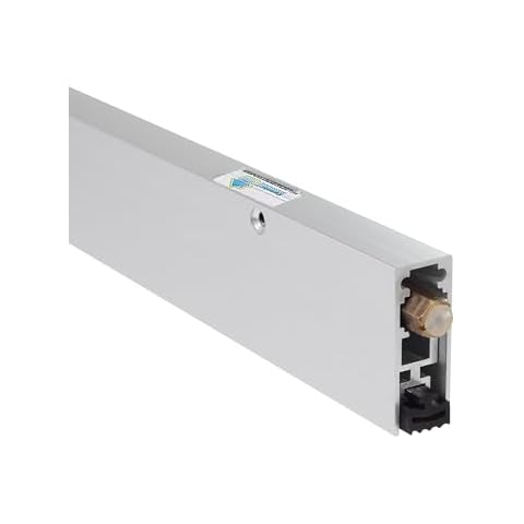 Automatic Door Bottom Seal - Under Door Seal with Double Neoprene Bulb Seal - Surface Mounted, Aluminum, 36" Long Cover