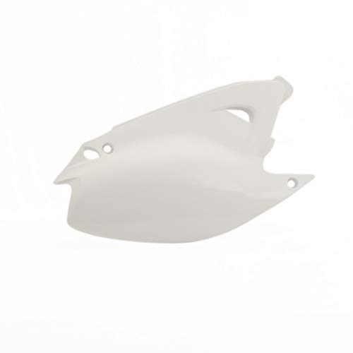 Plaques latérales de protection contre la boue pour KAWASAKI KX 250 blanc CEMOTO