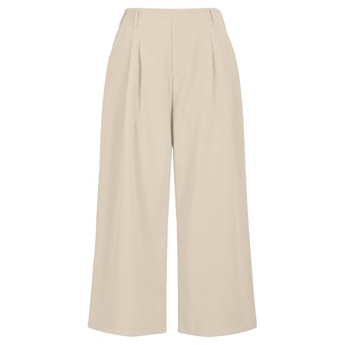 Pantalon d'été en mousseline fluide style capri pour journées ensoleillées