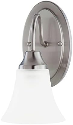 Generation Lighting 41806-962 Holman One Wall/Bath Vanity Style Lights, Brushed Nickel