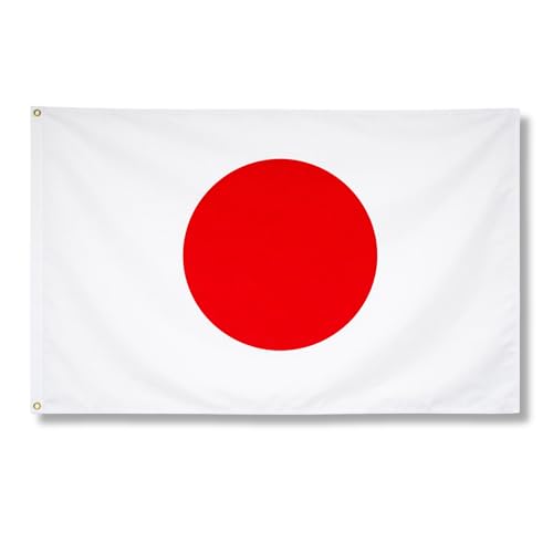 Bandera nacional japonesa de Japón de 5 x 3 pies, eventos deportivos, pub, barbacoa, decoración para rugby, fútbol, deportes, Copa del Mundo 2023, cubierta de mesa