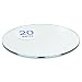 Glass Table Top: 20" Round, 1/4" Thick, Flat Edge, Tempered Glass