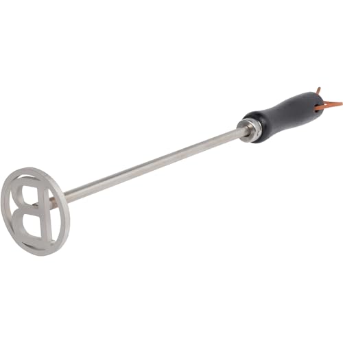 Personalized Circle Branding for Wood, Leather and Grilling | Stainless Steel Branding Iron for Steaks, Burgers and Buns | Custom Letter Brander (B)