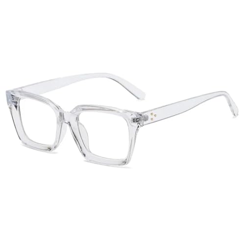 Montures de lunettes rétro à rivets pour femmes - Lunettes de vue vintage noires