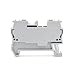 10Pcs High-Current Spring Terminal Block 24A 800V, DIN Rail Mount PA66 for 4mm² Industrial Wires(ST-2.5-10 PCS-Gray)
