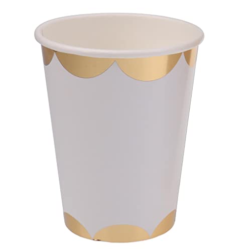 Gepnoo Pacote de 8 de Papel de Mesa Descartável Banhado