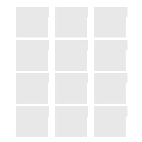 TOVINANNA �r�j�[�����R�[�h�p�A���o���d�؂�12���Z�b�g �z���C�g�v���X�`�b�N�C���f�b�N�X�J�[�h �^�u�t���d�؂� �{�I���[�����p ���R�[�h�R