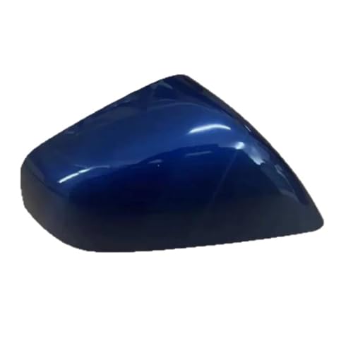 Replacement for Tesla For Model X 2015-2021 Car Rear Mirror Cover Side Door Caps Shell Replacement Accessories Auto Rearview Door Mirror Covers Caps(White Left)(Blue Right)