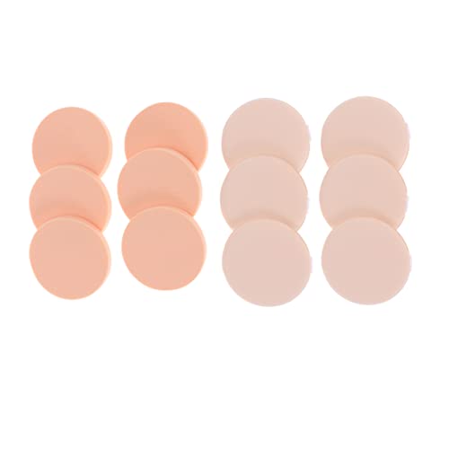 Gogogmee 12Pcs Powder Puff Portable Loose Powder Containers with Elastic Mesh Design for Travel Home and Salon Use Smooth Foundation Application