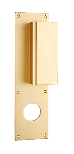 Poignée palière aluminium type Bastille 70x250mm champagne trou de 40 - HERACLES - I-231102TR40