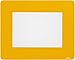 Price comparison product image Durable Removable Self-Adhesive A5 Floor Frame - Non-Slip Safety Label Holder - Pack of 10 - Yellow - 314 x 252 x 0.4mm