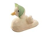 Artikeltyp: Hausschuhe OUBOSI Süße Slipper-Schal-Ente-Baumwoll-Hausschuhe Für Damen, Hals-Entenschuhe, Innenschuhe, Warme Slip-Paare-Hausschuhe,Weiß,36