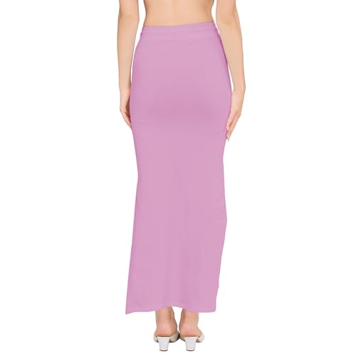 Image of DESI GIRL Cotton Lycra Stretchable Saree Shapewear Petticoat with Drawstring for Women | Fishcut Saree Petticoat with Side Slit for Easy Movement | Saree Shaper | Long inskirt