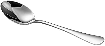 ANYLAT Stainless Steel 12-Piece Teaspoons Set, Table Dessert Spoons Pack for 12 (Silver 6.7 Inches)