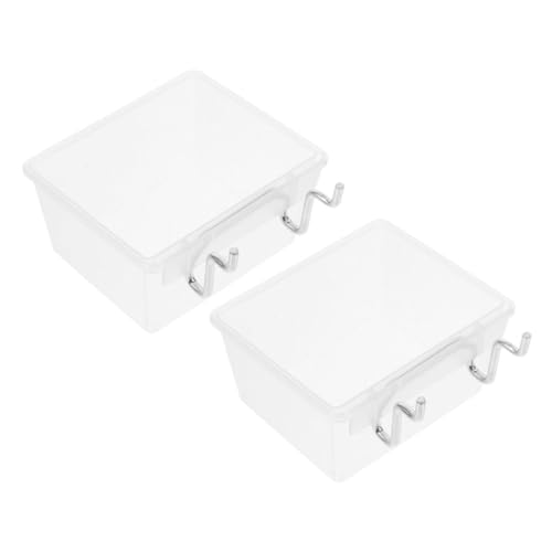 Angoily 2sets Contenitori Per Pannelli Forati Per Garage e Officina Con Ganci Per Utensili Robusti Facile Installazione Per Riporre Oggetti e Attrezzi