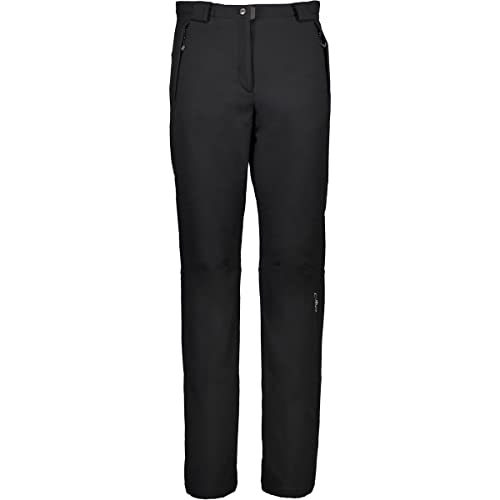 CMP Pantaloni in Softshell da Donna, Nero, M