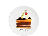 Der Teller ist aus hochwertigem Keramik gefertigt, hat einen Durchmesser von 18 cm und eignet sich ideal für Kuchen, Desserts oder Frühstück.